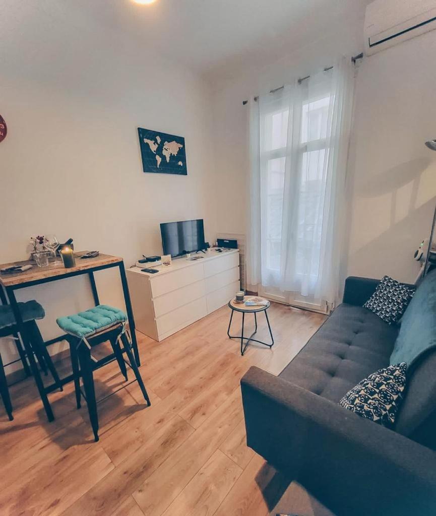 T1 Centre - Ideal Couple & Amis - Confort - Wifi - Calme - Climatisation - Coin Terrasse Nizza