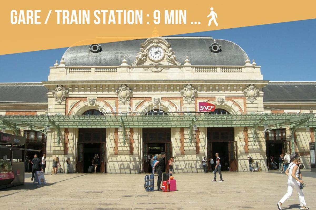 T1 Centre - Ideal Couple & Amis - Confort - Wifi - Calme - Climatisation - Coin Terrasse * Nizza